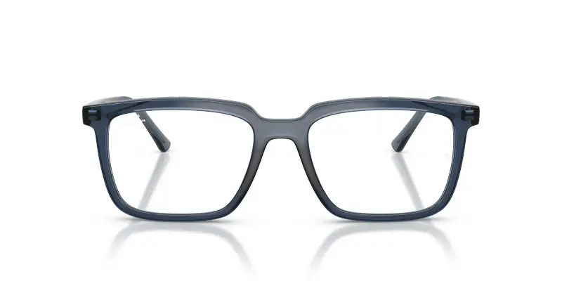 Unisex Ray - Ban RX7239 ALAIN 8223 Montature da vista Acetato Blu Trasparente Squadrata Normale miniatura 3