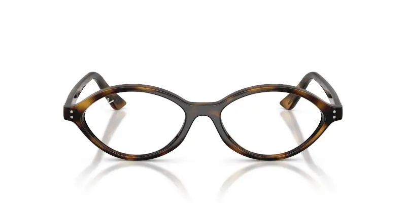 Unisex Ray - Ban RX7265 8320 Montature da vista Iniettato Tartaruga Trasparente Geometrica Normale miniatura 3