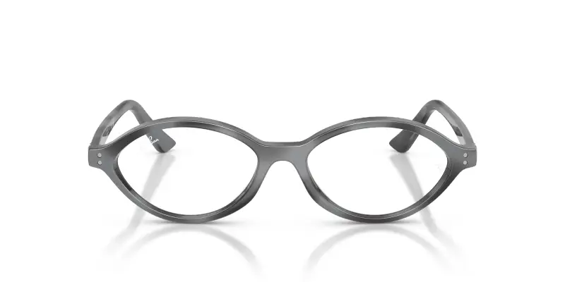 Unisex Ray - Ban RX7265 8489 Montature da vista Iniettato Grigio Trasparente Geometrica Normale miniatura 3