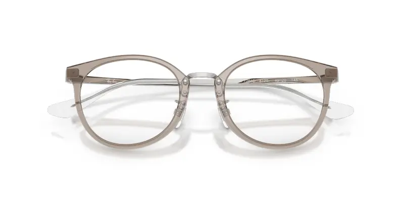 Unisex Ray - Ban RX7266D 8125 Montature da vista Nylon Grigio Trasparente Pantos Normale miniatura 2