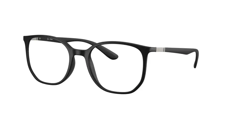 Unisex Ray - Ban RX7397 5204 Montature da vista Peek Nero Trasparente Geometrica Normale