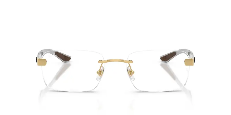 Unisex Ray - Ban RX8423 2500 Montature da vista Metallo Oro Trasparente Squadrata Normale miniatura 3