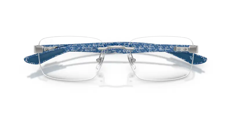 Unisex Ray - Ban RX8423 2501 Montature da vista Metallo Argento Trasparente Squadrata Normale miniatura 2