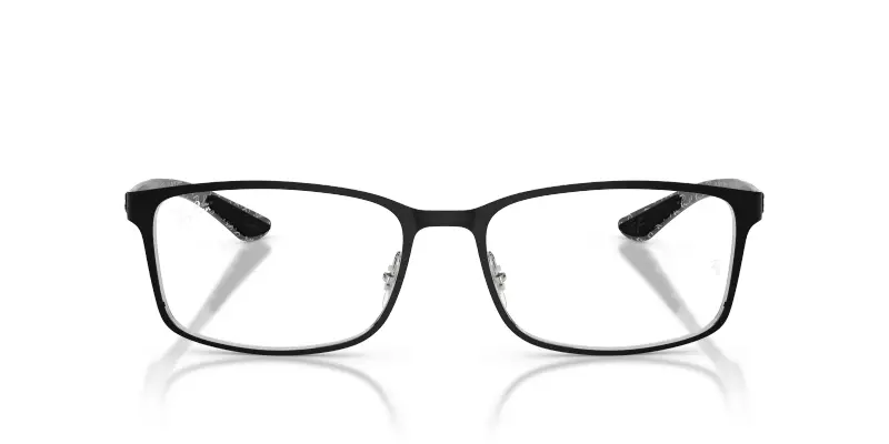 Unisex Ray - Ban RX8424 2997 Montature da vista Metallo Nero Trasparente Squadrata Normale miniatura 3