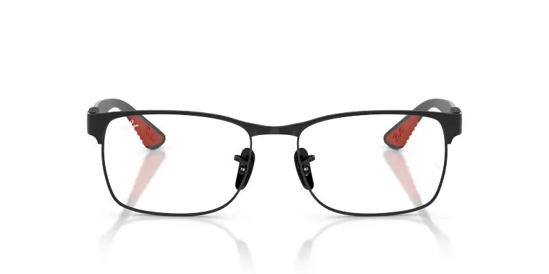 Unisex Ray - Ban RX8425M F002 Montature da vista Metallo Nero Trasparente Pillow Normale miniatura 3