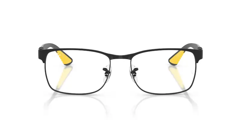 Unisex Ray - Ban RX8425M F120 Montature da vista Metallo Nero Trasparente Pillow Normale miniatura 3