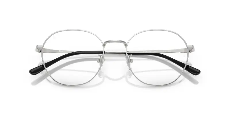 Unisex Ray - Ban RX8778D 1002 Montature da vista Titanio Argento Trasparente Squadrata Normale miniatura 2