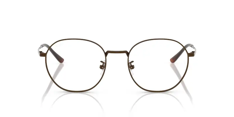 Unisex Ray - Ban RX8778D 1254 Montature da vista Titanio Marrone Trasparente Squadrata Normale miniatura 3