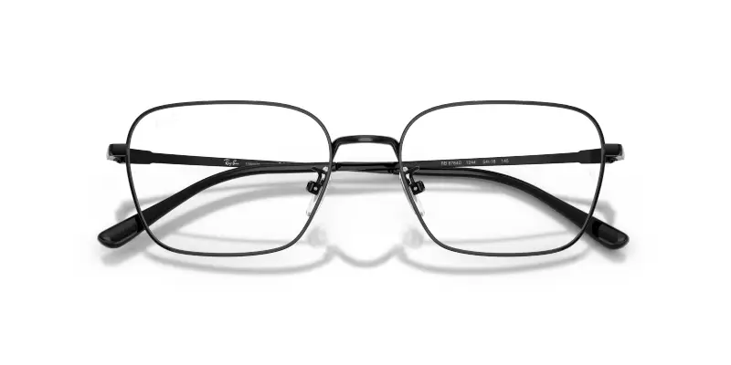 Unisex Ray - Ban RX8784D 1244 Montature da vista Titanio Nero Trasparente Squadrata Normale miniatura 2