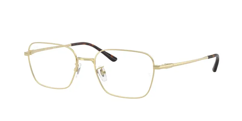 Unisex Ray - Ban RX8784D 1251 Montature da vista Titanio Oro Trasparente Squadrata Normale