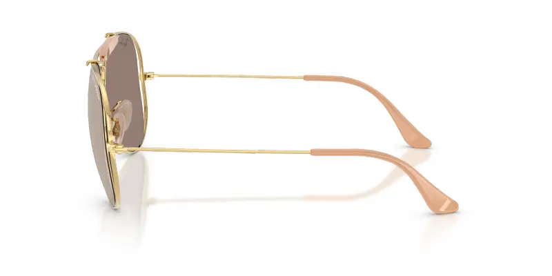 Unisex Ray - Ban x DOLCE&GABBANA RB3029M 001/0V Occhiali da sole Metallo Oro Marrone Pilot Specchiate miniatura 3