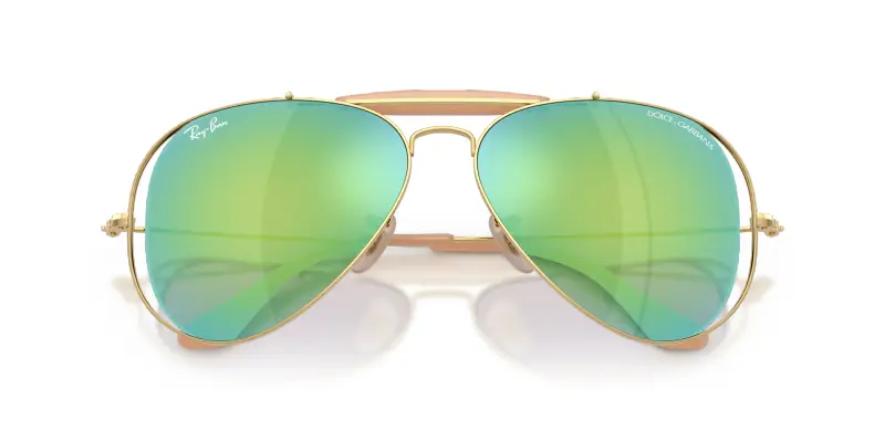 Unisex Ray - Ban x DOLCE&GABBANA RB3029M 001/8N Occhiali da sole Metallo Oro Grigio Pilot Specchiate miniatura 2
