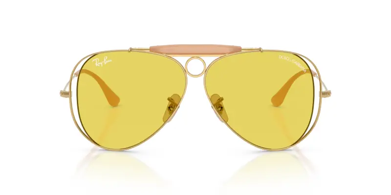 Unisex Ray - Ban x DOLCE&GABBANA RB3138M 001/85 Occhiali da sole Metallo Oro Giallo Pilot Normale miniatura 3