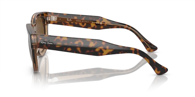 Ray - Ban Unisex RB0298S MEGA HAWKEYE 1292M2 Occhiali da sole Acetato Oro Marrone Squadrata Polarizzata Sfumato miniatura 3