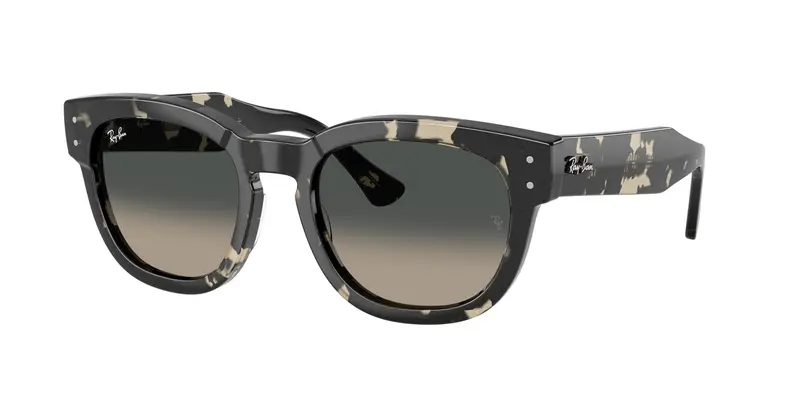 Ray - Ban Unisex RB0298S MEGA HAWKEYE 133371 Occhiali da sole Acetato Tartaruga Grigio Squadrata Normale Sfumato