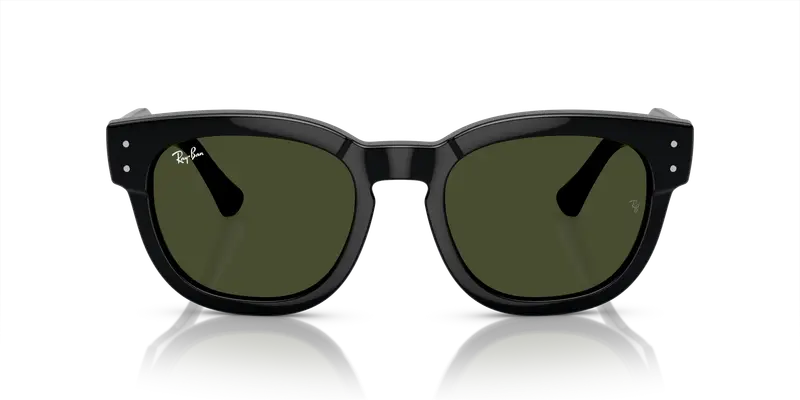 Ray - Ban Unisex RB0298S MEGA HAWKEYE 901/31 Occhiali da sole Acetato Nero Verde Squadrata Normale miniatura 2