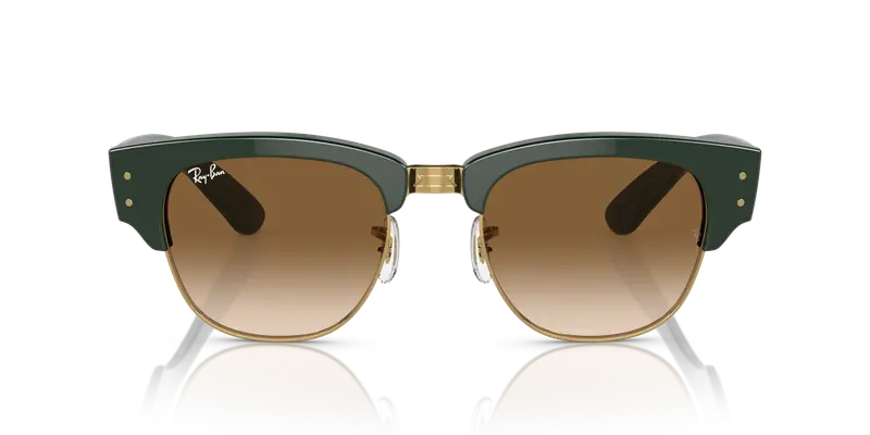 Ray - Ban Unisex RB0316S MEGA CLUBMASTER 136851 Occhiali da sole Acetato Verde Marrone Squadrata Normale Sfumato miniatura 2