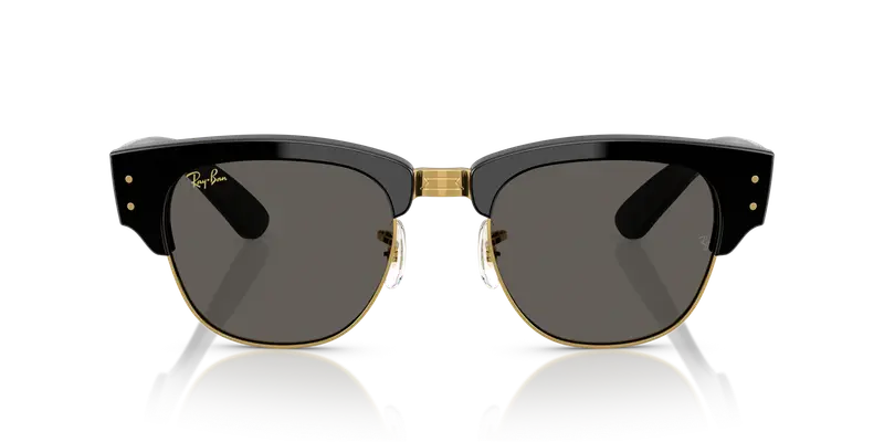 Ray - Ban Unisex RB0316S MEGA CLUBMASTER 6826J5 Occhiali da sole Acetato Nero Grigio Squadrata Normale miniatura 2