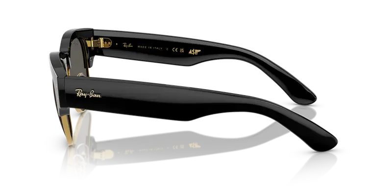 Ray - Ban Unisex RB0316S MEGA CLUBMASTER 6826J5 Occhiali da sole Acetato Nero Grigio Squadrata Normale miniatura 3