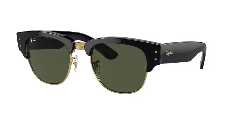Ray - Ban Unisex RB0316S MEGA CLUBMASTER 901/31 Occhiali da sole Acetato Nero G15 Squadrata Normale