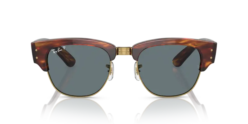 Ray - Ban Unisex RB0316S MEGA CLUBMASTER 954/3R Occhiali da sole Acetato Marrone Blu Squadrata Polarizzata miniatura 2