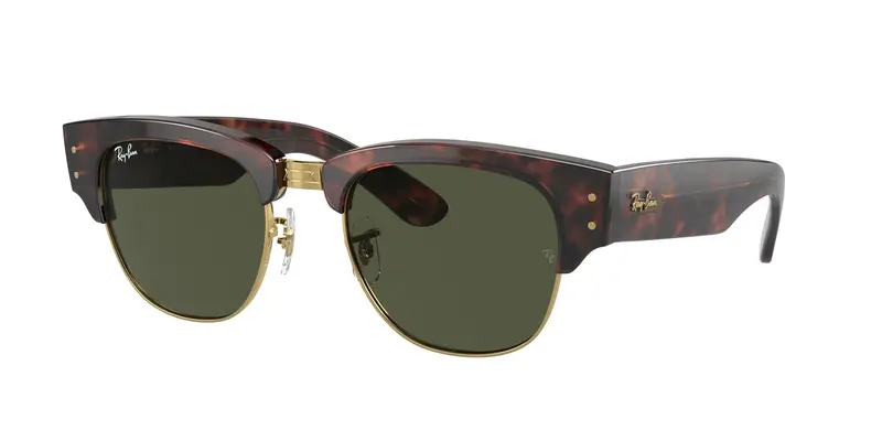 Ray - Ban Unisex RB0316S MEGA CLUBMASTER 990/31 Occhiali da sole Iniettato Tartaruga G15 Squadrata Normale