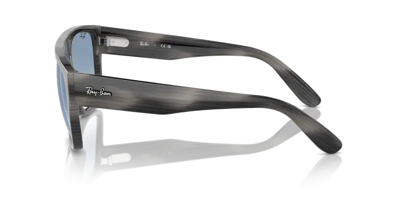 Ray - Ban Unisex RB0360S DRIFTER 14043F Occhiali da sole Acetato Grigio Blu Squadrata Normale Sfumato miniatura 3