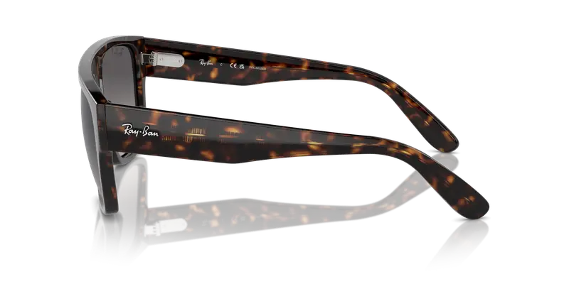 Ray - Ban Unisex RB0360S DRIFTER 902/M3 Occhiali da sole Acetato Tartaruga Grigio Squadrata Polarizzata Sfumato miniatura 3