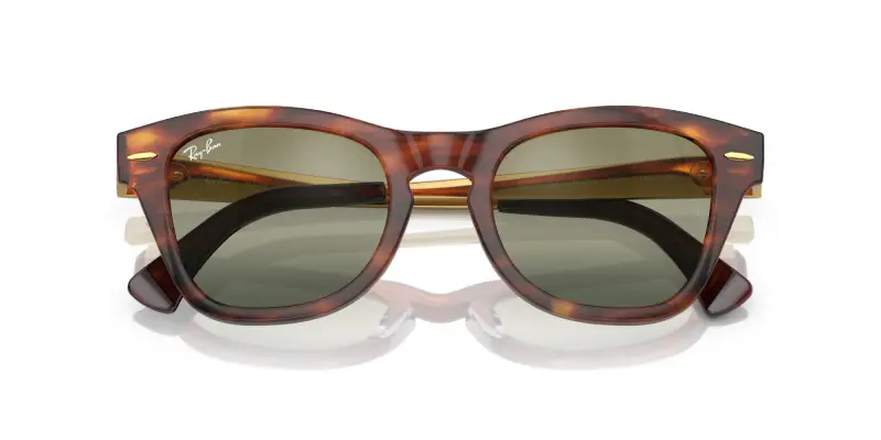 Unisex RB0707SM 954/G4 Occhiali da sole Acetato Marrone Verde Squadrata Normale miniatura 2