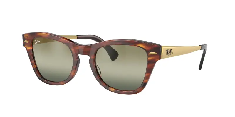 Unisex RB0707SM 954/G4 Occhiali da sole Acetato Marrone Verde Squadrata Normale