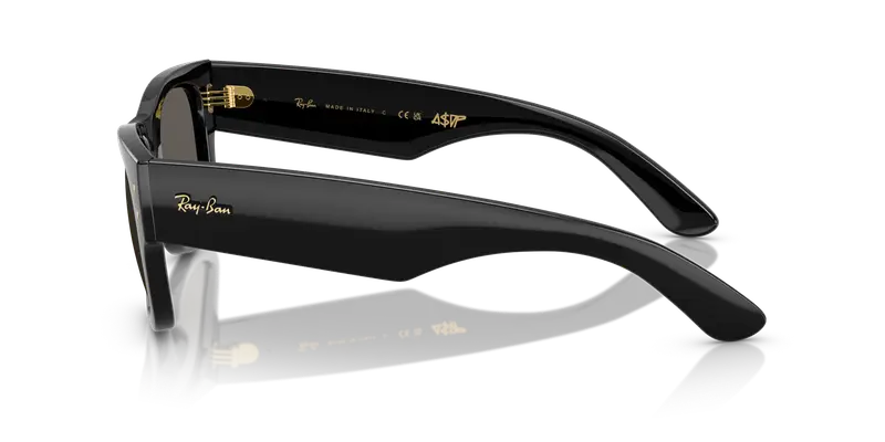 Ray - Ban Unisex RB0840S MEGA WAYFARER 6826J5 Occhiali da sole Acetato Nero Grigio Squadrata Normale miniatura 3