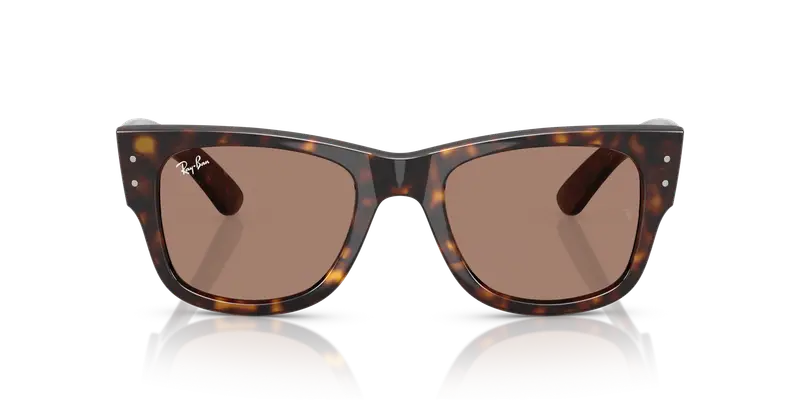 Ray - Ban Unisex RB0840S MEGA WAYFARER 902/1A Occhiali da sole Acetato Tartaruga Viola Squadrata Normale miniatura 2