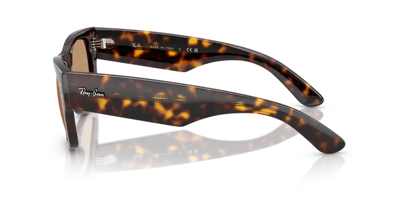 Ray - Ban Unisex RB0840S MEGA WAYFARER 902/53 Occhiali da sole Acetato Tartaruga Marrone Squadrata Normale miniatura 3