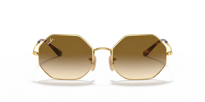 Ray - Ban Unisex RB1972 OCTAGON 914751 Occhiali da sole Metallo Oro Marrone Geometrica Normale Sfumato miniatura 2