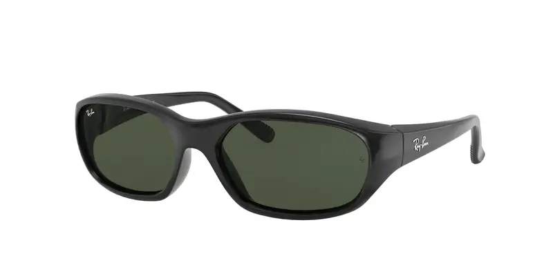 Ray - Ban Unisex RB2016 DADDY-O 601/31 Occhiali da sole Iniettato Nero Verde G15 Squadrata Normale