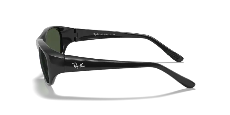 Ray - Ban Unisex RB2016 DADDY-O 601/31 Occhiali da sole Iniettato Nero Verde G15 Squadrata Normale miniatura 3