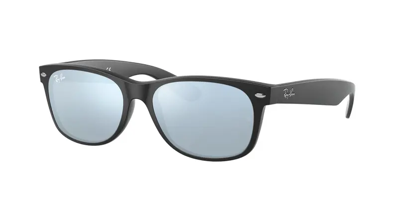 Unisex RB2132 NEW WAYFARER 622/30 Occhiali da sole Iniettato Nero Argento Squadrata Normale