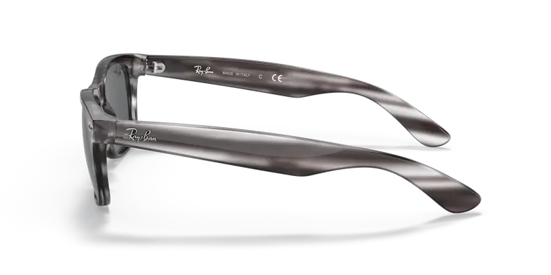 Ray - Ban Unisex RB2132 NEW WAYFARER 6430B1 Occhiali da sole Nylon Grigio Grigio Squadrata Normale miniatura 3