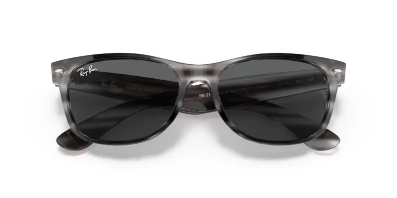 Unisex RB2132 NEW WAYFARER 6430B1 Occhiali da sole Nylon Grigio Grigio Squadrata Normale miniatura 2