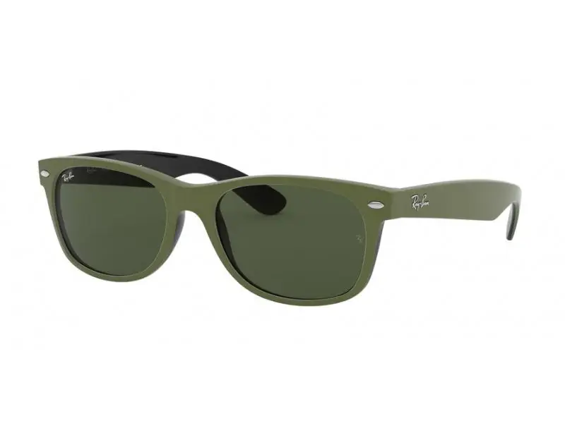 Ray - Ban Unisex RB2132 NEW WAYFARER 646531 Occhiali da sole Plastica Verde Verde Squadrata Normale