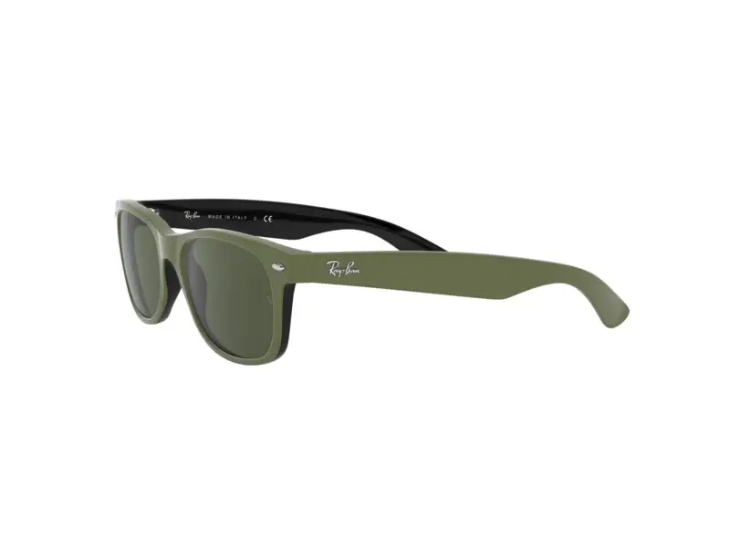 Unisex RB2132 NEW WAYFARER 646531 Occhiali da sole Plastica Verde Verde Squadrata Normale miniatura 3