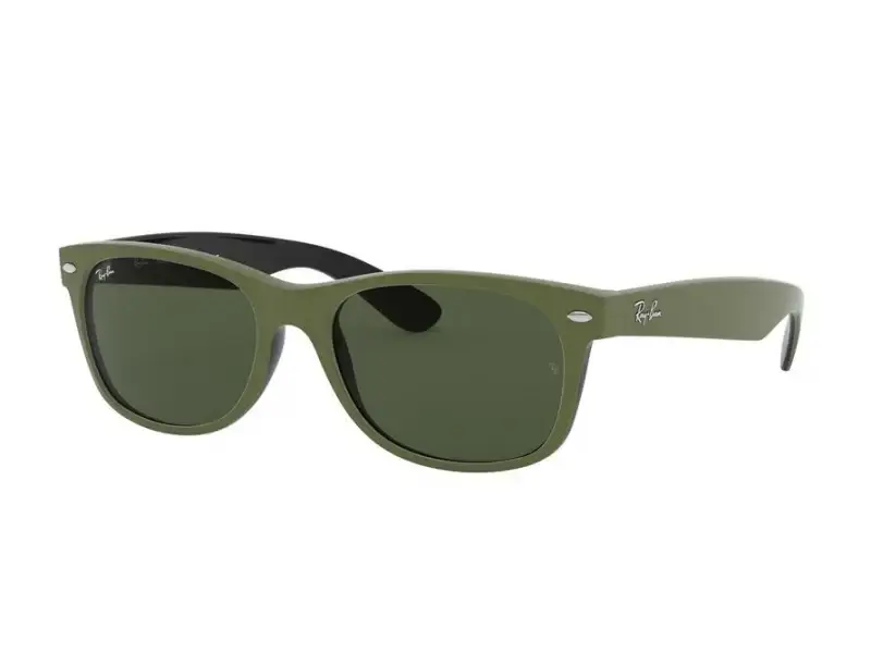 Unisex RB2132 NEW WAYFARER 646531 Occhiali da sole Plastica Verde Verde Squadrata Normale