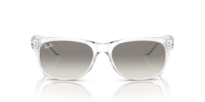 Ray - Ban Unisex RB2132 NEW WAYFARER 677432 Occhiali da sole Nylon Trasparente Grigio Squadrata Normale Sfumato miniatura 2