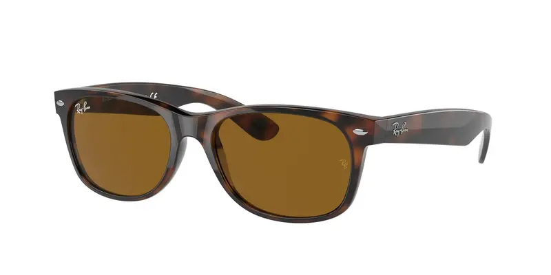 Ray - Ban Unisex RB2132 NEW WAYFARER 710 Occhiali da sole Iniettato Tartaruga  Squadrata Normale