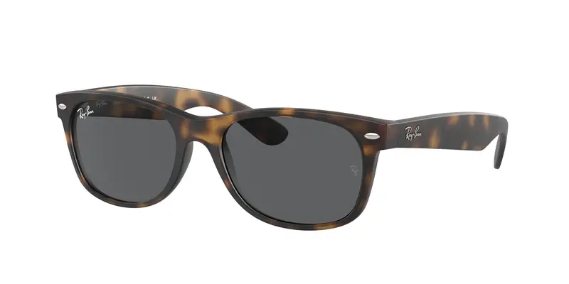 Ray - Ban Unisex RB2132 NEW WAYFARER 865/B1 Occhiali da sole Nylon Tartaruga Grigio Squadrata Normale