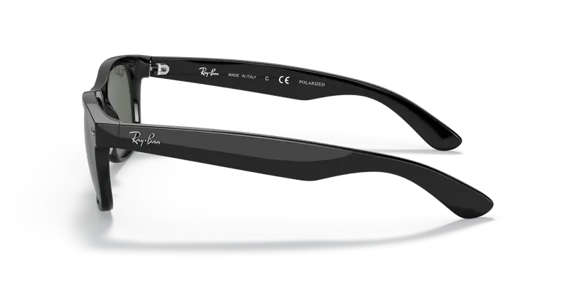 Ray - Ban Unisex RB2132 NEW WAYFARER 901/58 Occhiali da sole Iniettato Nero Verde Squadrata Polarizzata miniatura 3