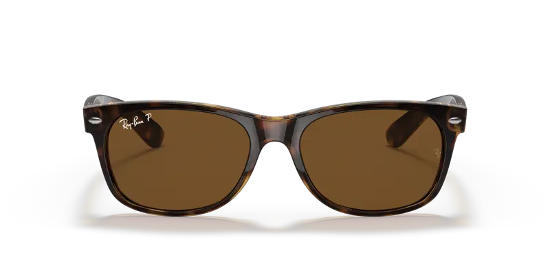 Ray - Ban Unisex RB2132 NEW WAYFARER 902/57 Occhiali da sole Nylon Tartaruga Squadrata Polarizzata miniatura 2