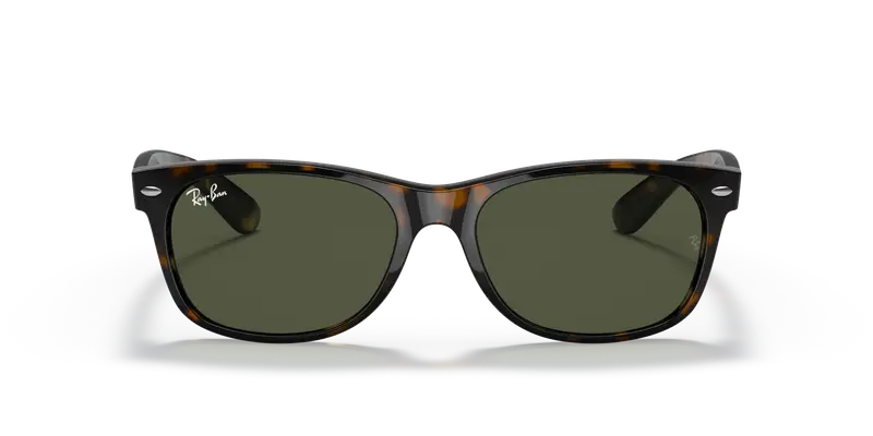 Ray - Ban Unisex RB2132F NEW WAYFARER LOW BRIDGE FIT 902L Occhiali da sole Nylon Tartaruga G15 Squadrata Normale miniatura 2