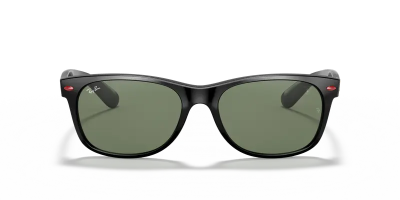 Ray - Ban Unisex RB2132M NEW WAYFARER SCUDERIA FERRARI COLLECTION F60131 Occhiali da sole Nylon Nero G15 Squadrata Normale miniatura 2