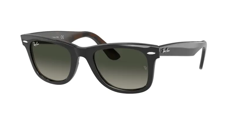 Ray - Ban Unisex RB2140 WAYFARER 127771 Occhiali da sole Acetato Grigio Grigio Squadrata Normale Sfumato